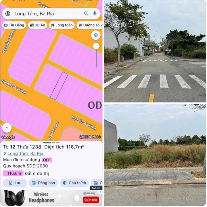 Đất tái định cư Bắc Hương Lộ 10, Bà Rịa 116m² giá 2.8 tỷ - Cơ hội đầu tư hấp dẫn!