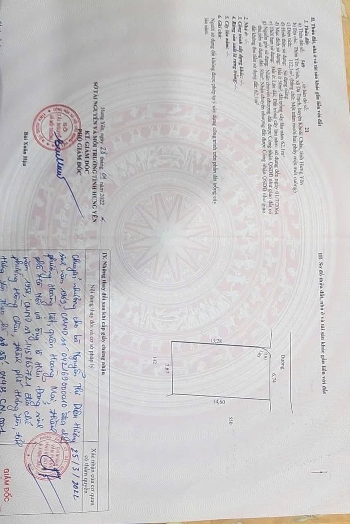 Lô đất 112m² Dạ Trạch - Khoái Châu giá 2.576 tỷ - Cơ hội đầu tư sinh lời!