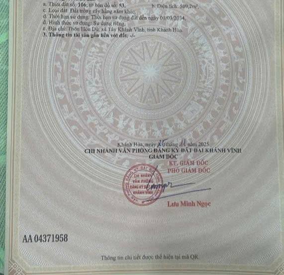 Đất nền Khánh Nam 500m² giá 199 triệu - Đầu tư sinh lời ngay!