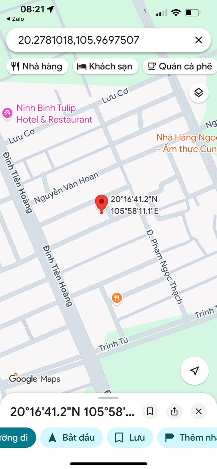 Lô đất mặt đường Hoàng Quốc Việt, Ninh Bình 129m² - Giá thương lượng chính chủ!