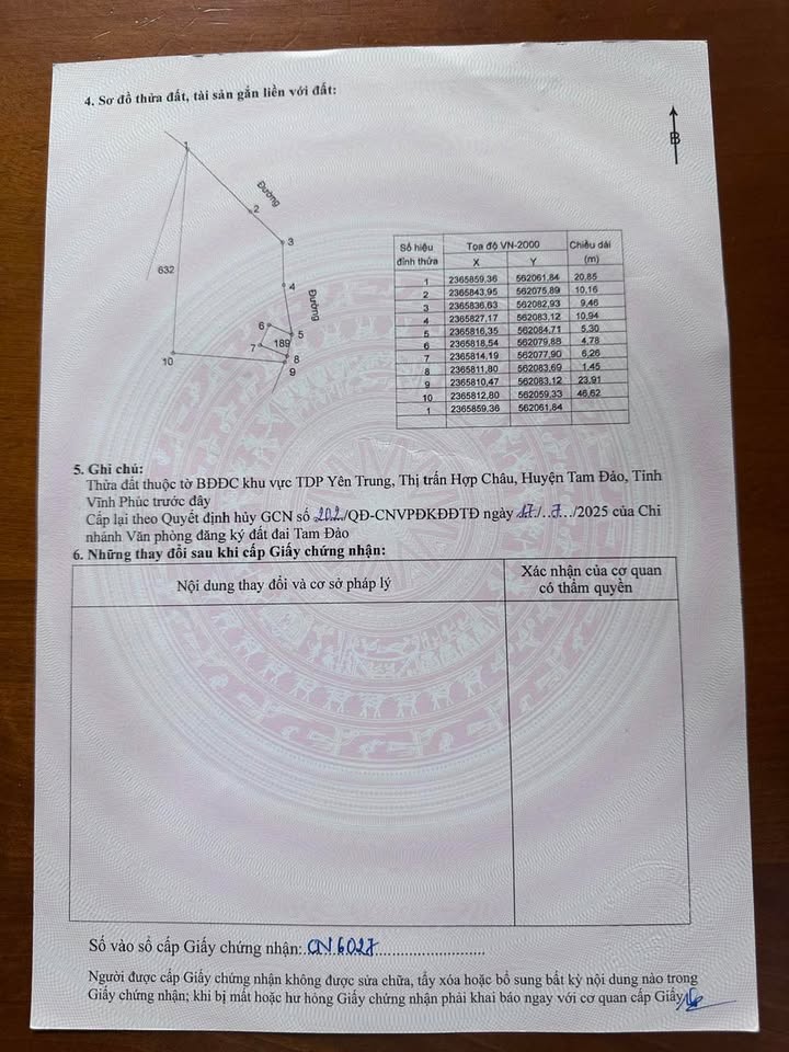 Bán Đất Yên Trung Tam Đảo 816m² Giá 2.7 Tỷ - Tiềm Năng Tăng Giá Cao!