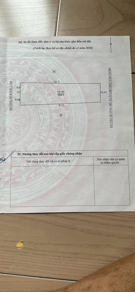 Đất thổ cư 988m² đường Hồ Xuân Hương - Cơ hội vàng tại Sầm Sơn!