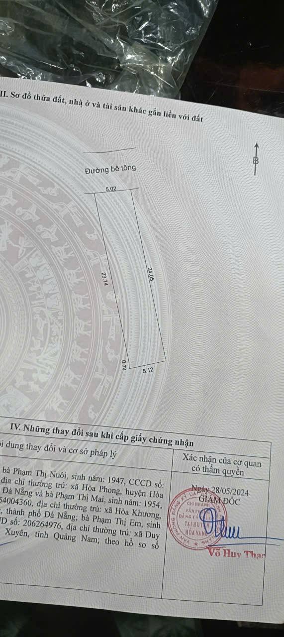 Đất nền thôn Hương Lam, Hòa Khương 121m² giá 1.2 tỷ - Đầu tư sinh lời ngay!