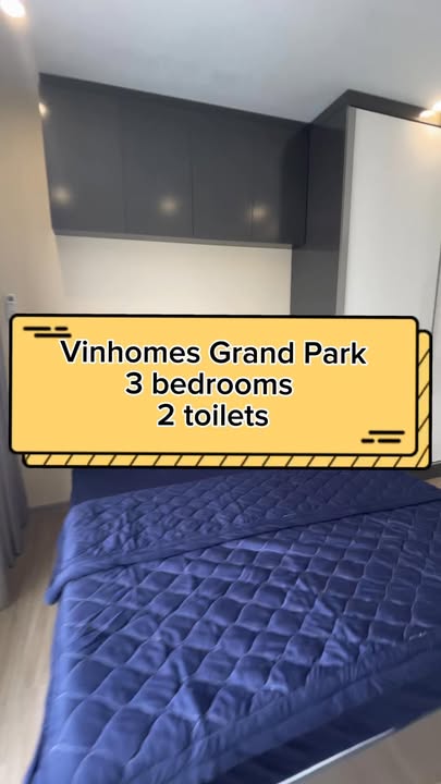 Cho thuê căn hộ 3PN Vinhomes Grand Park, 13 triệu/tháng