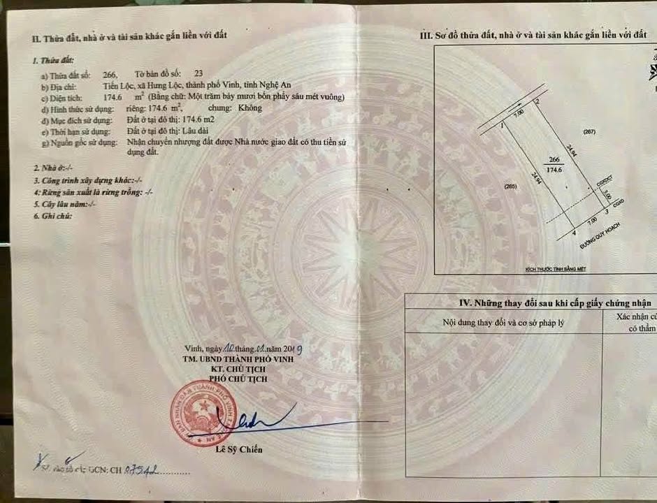 Đất nền Hưng Lộc, TP Vinh 174m² – Tiềm năng tăng giá vượt trội!