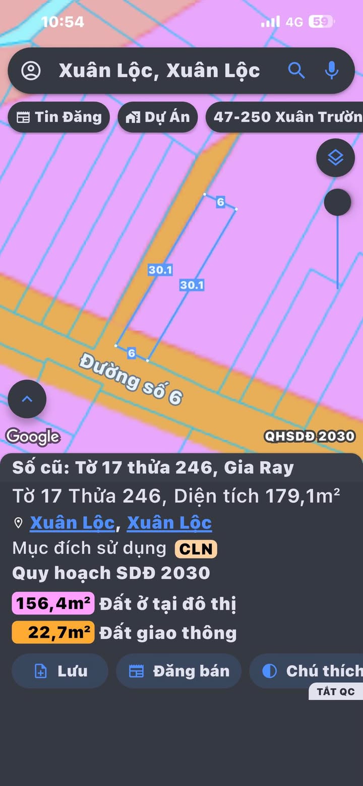Đất chính chủ Thị trấn Gia Ray, Huyện Xuân Lộc 180m² giá 2 tỷ - Cơ hội đầu tư sinh lời!
