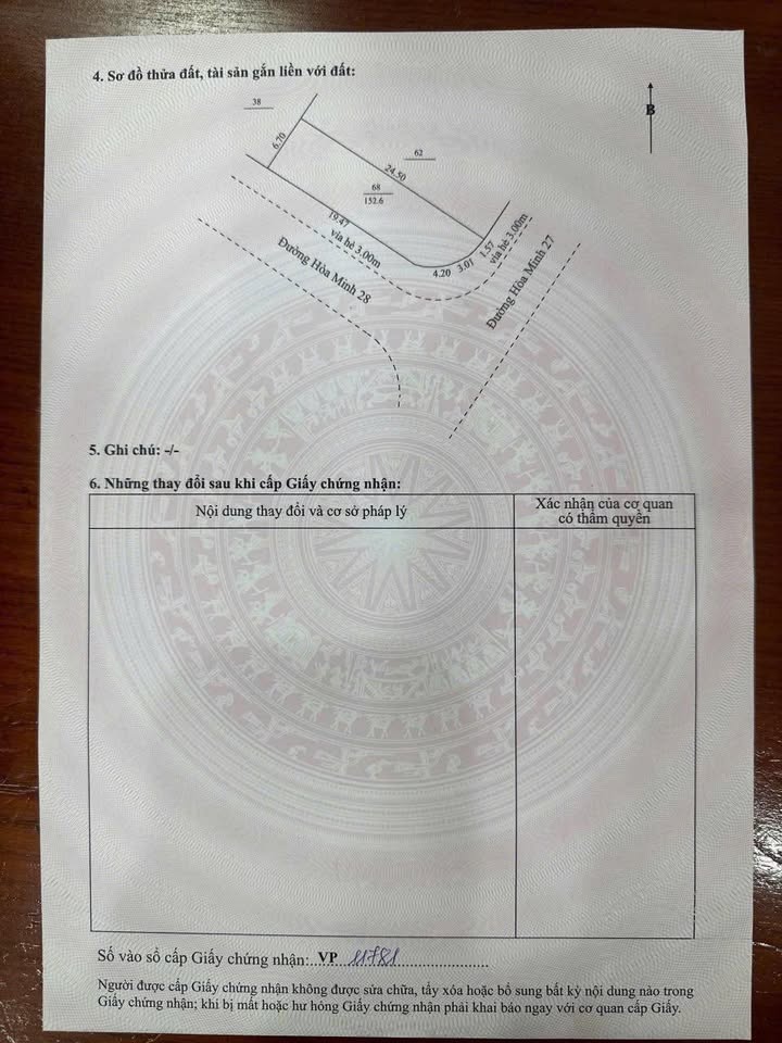 Đất nền Hòa Minh, Liên Chiểu 152m² - Tiềm năng tăng giá!