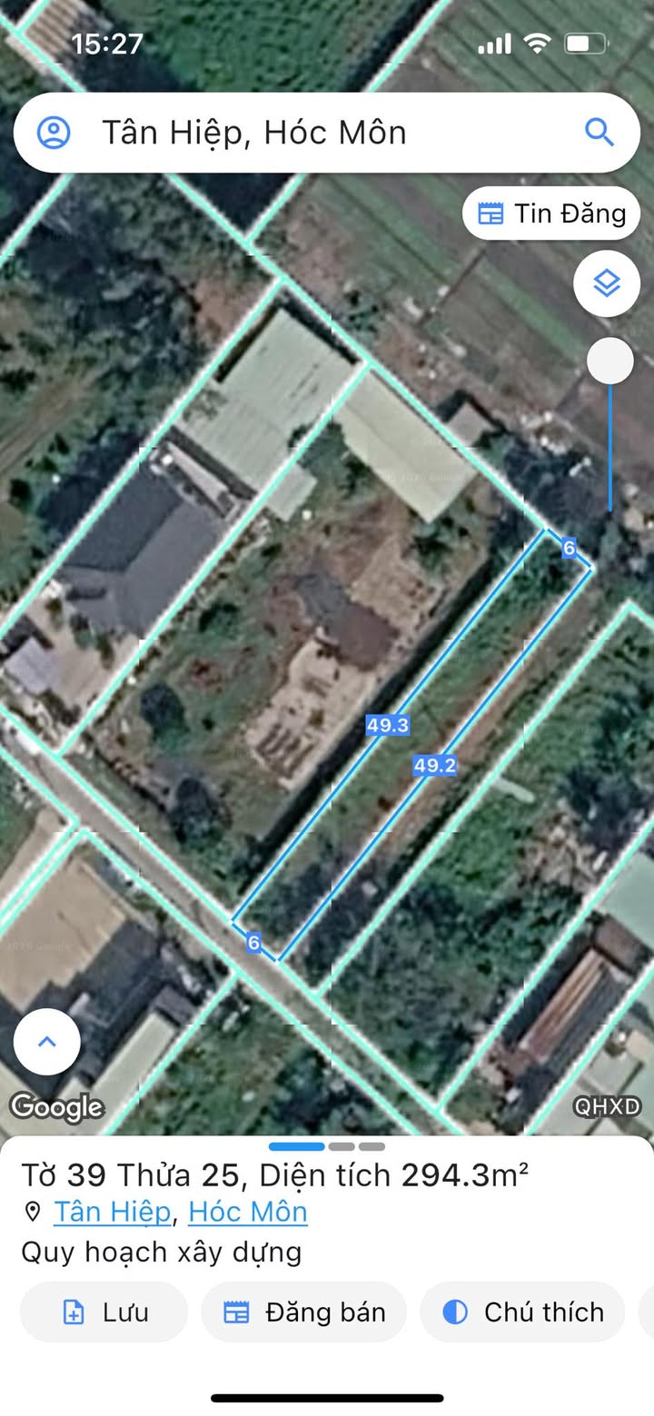 Đất nền Tân Hiệp Hóc Môn 273m² giá 8 tỷ - Sổ đỏ chính chủ!