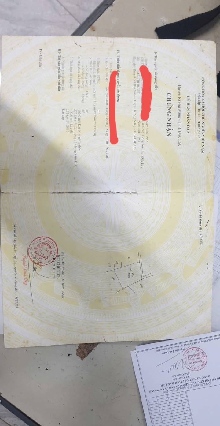 Bán Gấp 3600m² Đất Sỏi Đỏ Full Thổ Cư Tặng 2500m² Ruộng - Phú Xuân, Sông Cầu