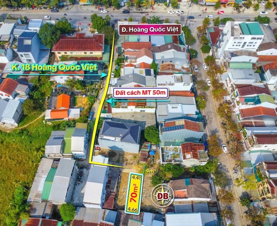 Đất nền Kiệt Hoàng Quốc Việt 70m² giá 2.29 tỷ - Sổ hồng chính chủ