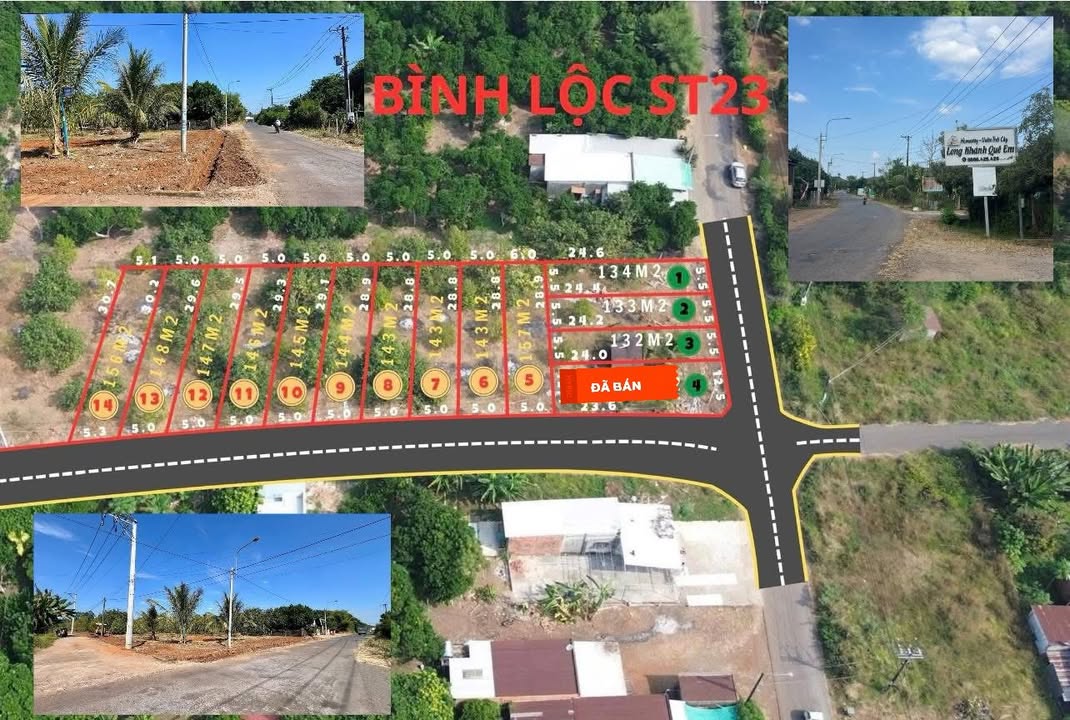 Đất nền Bình Lộc Long Khánh 132m² 1.65 tỷ - Tiềm năng tăng giá vượt trội!