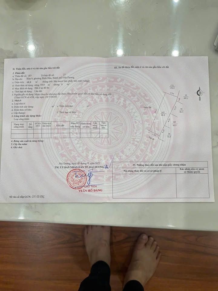 Đất nền phố Cựu Khê, Hải Dương 68,8m² - Giá rẻ không thể bỏ lỡ!