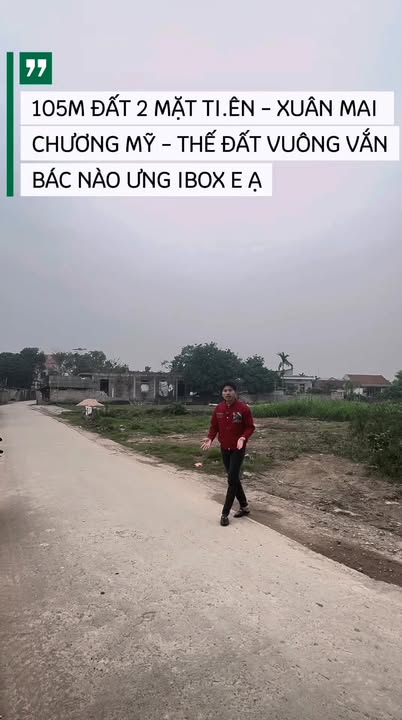 Đất nền Xuân Mai 1057m² - Đường to ô tô, 2 mặt tiền đẹp!