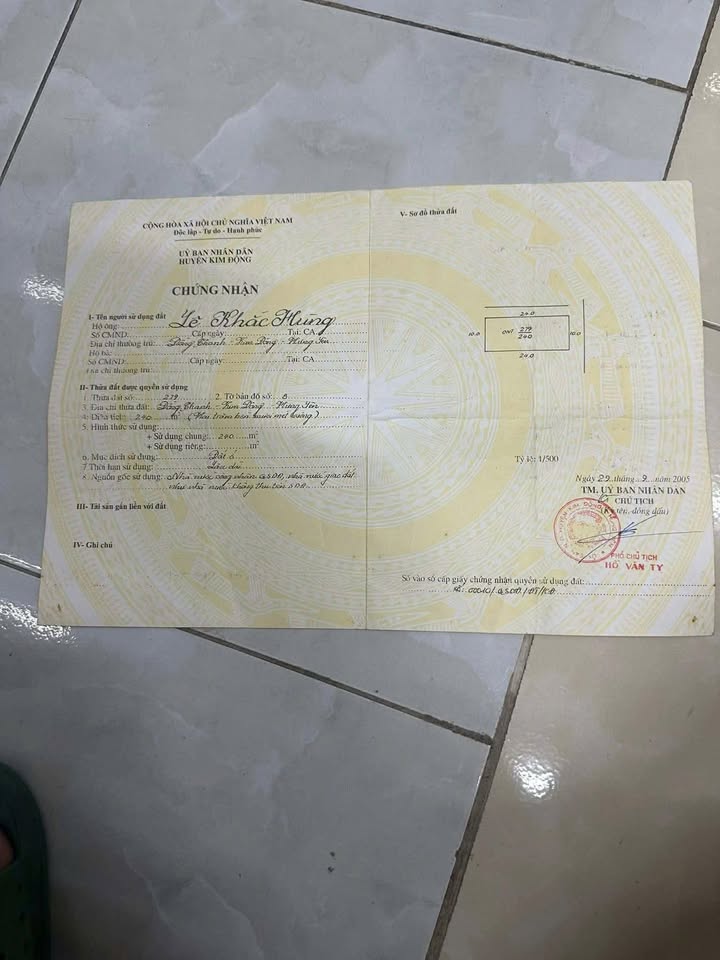 Đất nền biệt thự tại Đồng Thanh, Kim Động, 240m² giá thỏa thuận - Sẵn sàng về ở ngay!