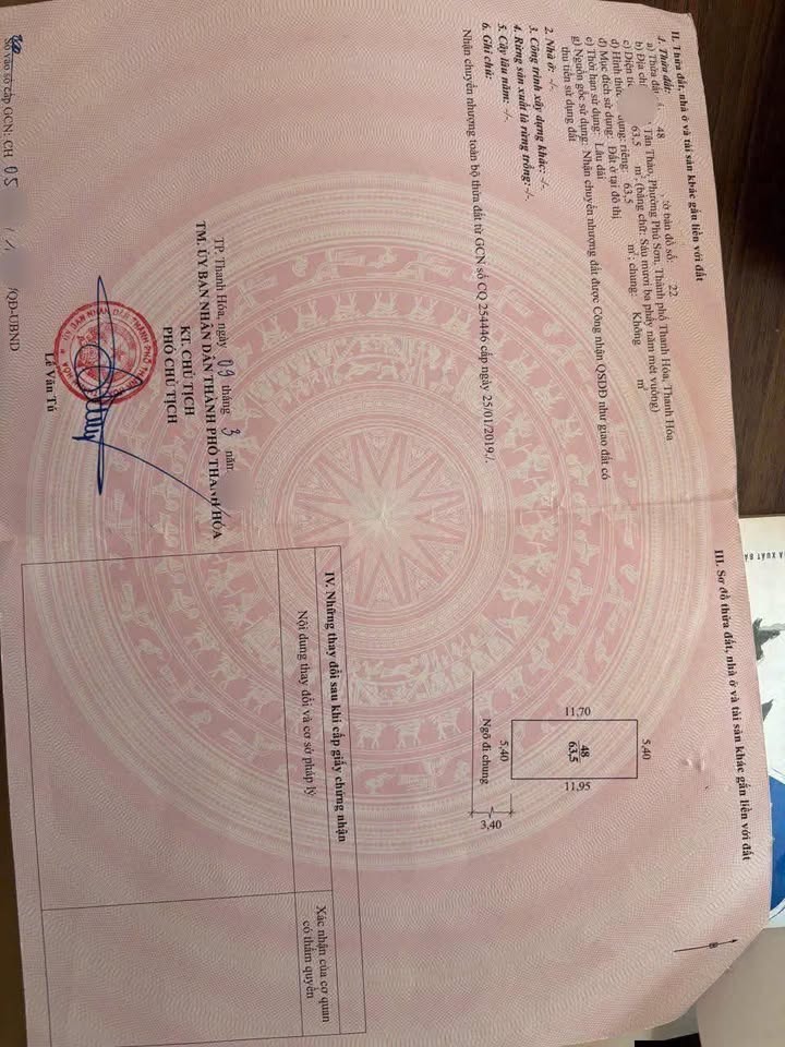 Đất Phú Sơn, Thành phố Thanh Hóa 63.5m² giá chỉ 2 tỷ - Đầu tư sinh lời ngay!