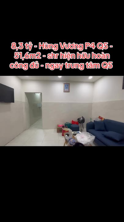 Nhà riêng Hùng Vương P4 Q5 51.6m² - Sổ hồng sẵn, vào ở ngay!