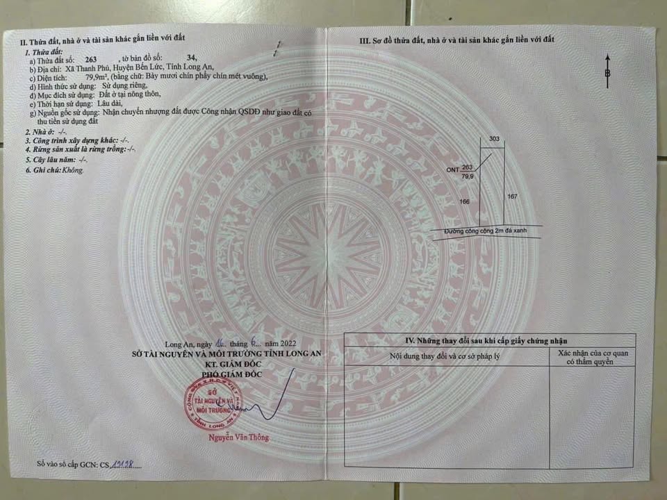 Đất nền Bến Lức 80m² giá 850 triệu - Tiềm năng tăng giá cao!