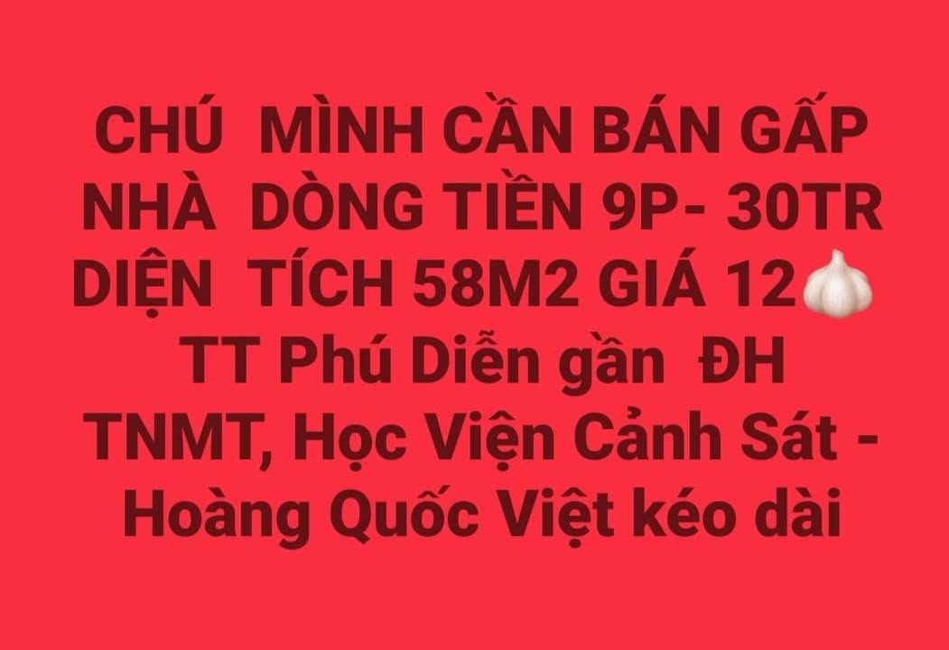 Nhà dòng tiền Cổ Nhuế 1 Bắc Từ Liêm 58m² - Chính chủ bán gấp sẵn 30tr/tháng