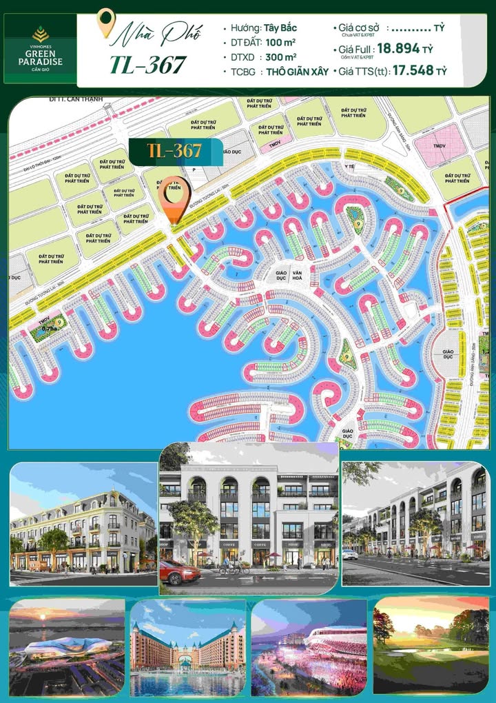 Shophouse Vinhomes Cần Giờ 100m² - Vị trí mặt tiền kinh doanh đắc địa!