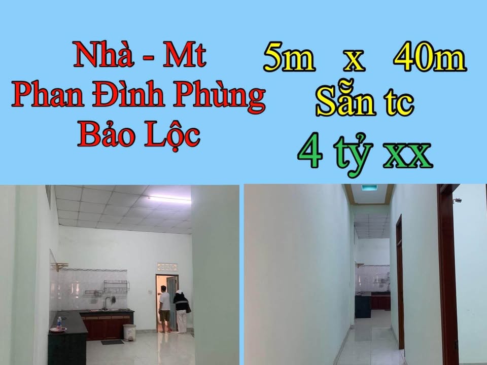 Nhà phố Phan Đình Phùng Bảo Lộc 200m² - Mặt tiền kinh doanh!