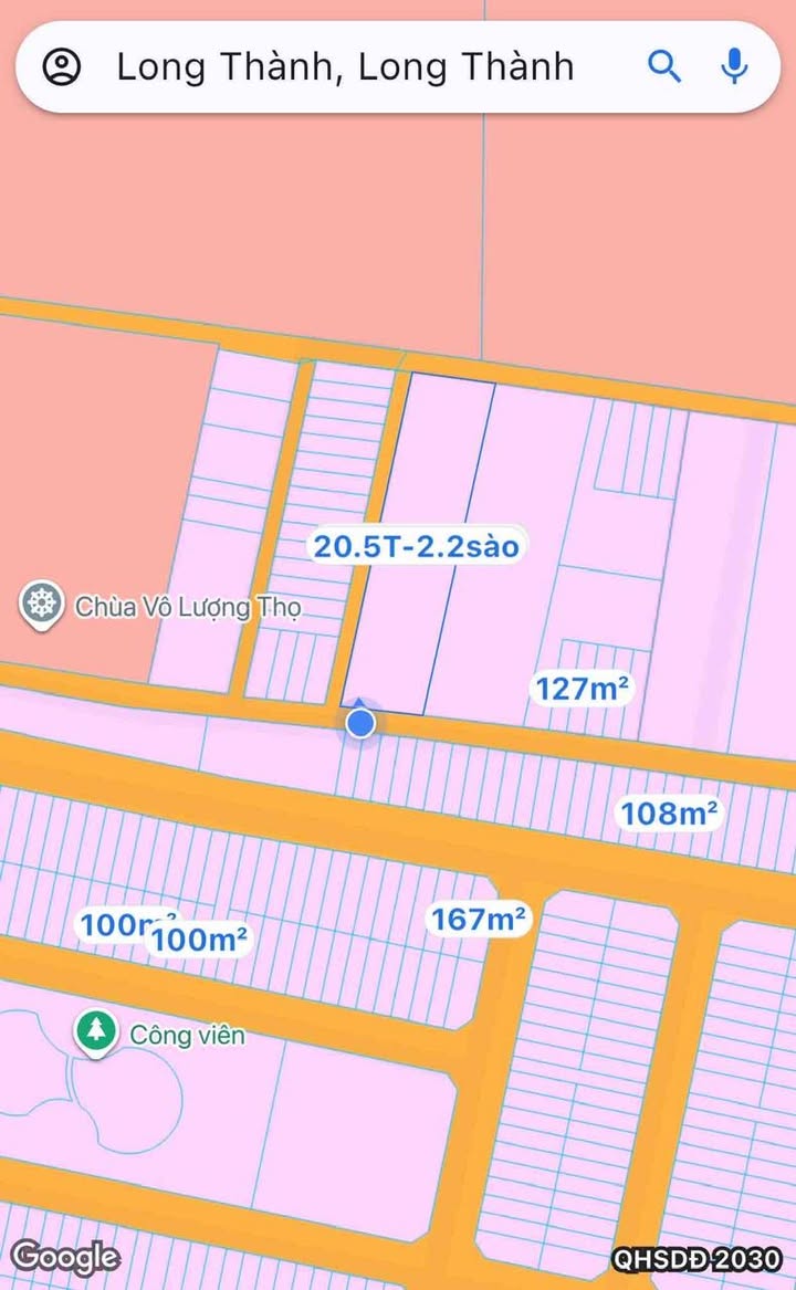 Đất nền Bình Sơn Long Thành 2185m² - Sổ đỏ chính chủ, 300m² thổ cư!