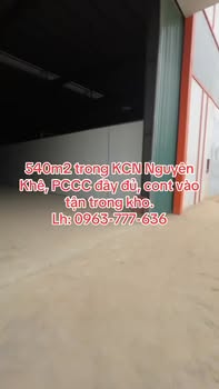 Kho 540m² Nguyên Khê, Đông Anh - Hoạt động ngay!