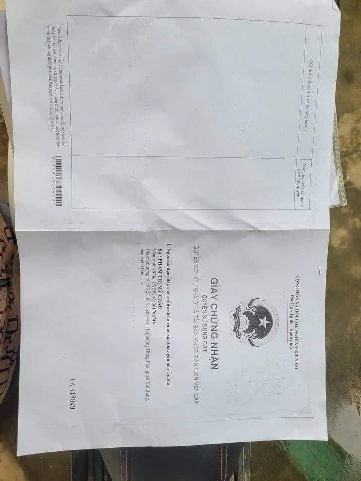 Nhà riêng Đường B2 Cái Răng 72m² - Sổ hồng sẵn, giá 3.7 tỷ!