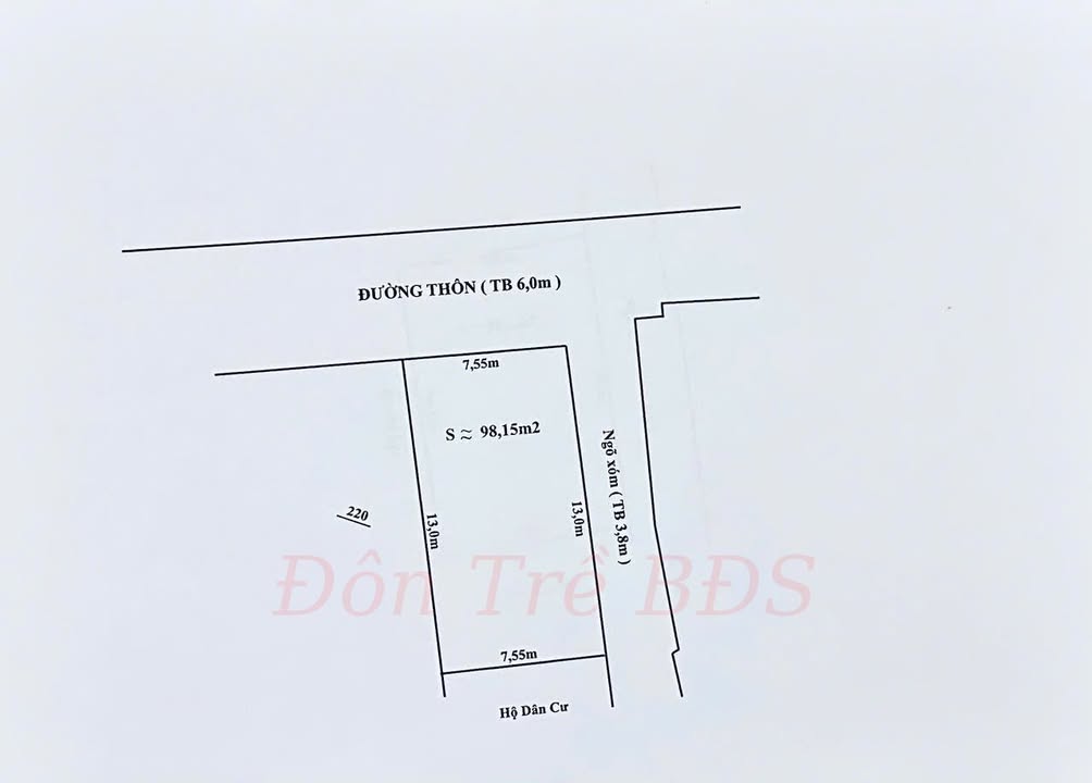 Đất nền Tiên Lãng 98m² - Vị trí đắc địa, tiềm năng tăng giá!