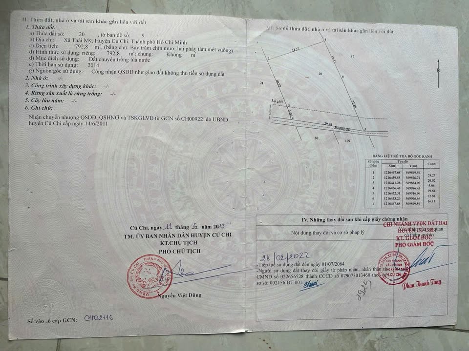 Đất Vườn Củ Chi 800m² Gần KCN Linh Trung - Giá Tốt Trước Tết!