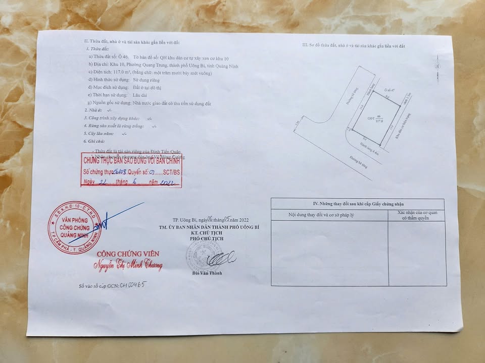 Đất Lô Góc Quang Trung Uông Bí 117m² - Giá 2 Tỷ