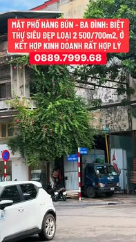 Biệt thự Mặt phố Hàng Bún, Ba Đình 500m² - Mặt tiền kinh doanh