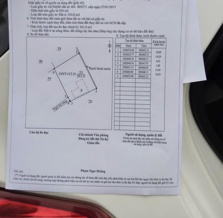 Đất nền Đại Hợp Tứ Kỳ 261m² - Đất thổ cư 100%, tiềm năng tăng giá!