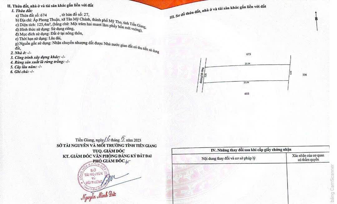 Đất nền Mỹ Phong 115m², 520 triệu - Sổ đỏ chính chủ