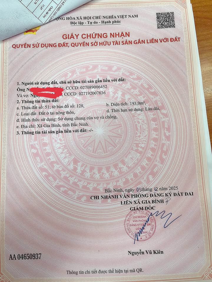 Đất nền Gia Bình 193m² - Sổ sạch, ô tô vào tận nơi, giá hơn 2.x tỷ
