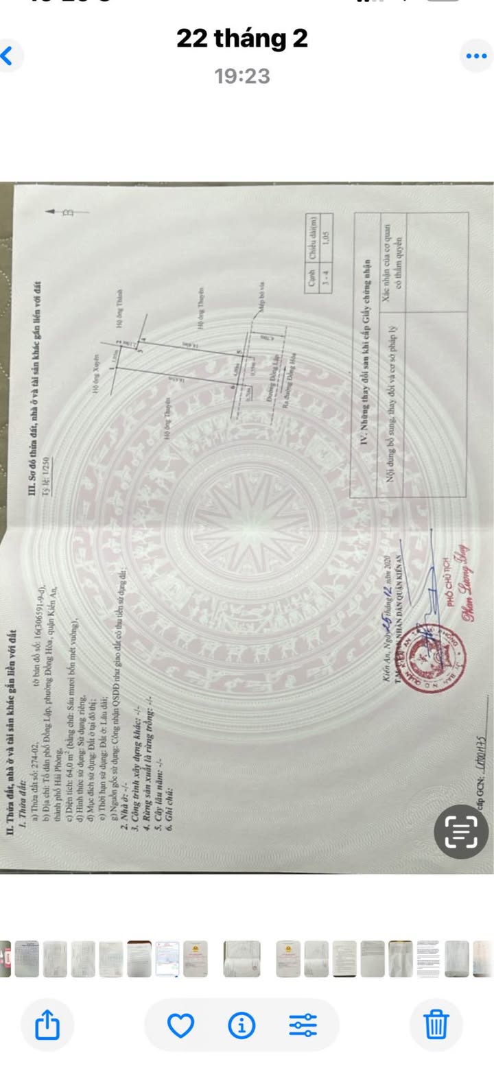 Đất nền Đồng Lập Kiến An - 64m² - 2.68 tỷ - Chính chủ bán gấp!