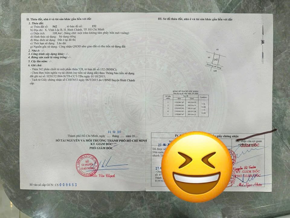 Bán Đất Vĩnh Lộc A, Bình Chánh 112m² Sổ Hồng - Giá 3.6 Tỷ TL