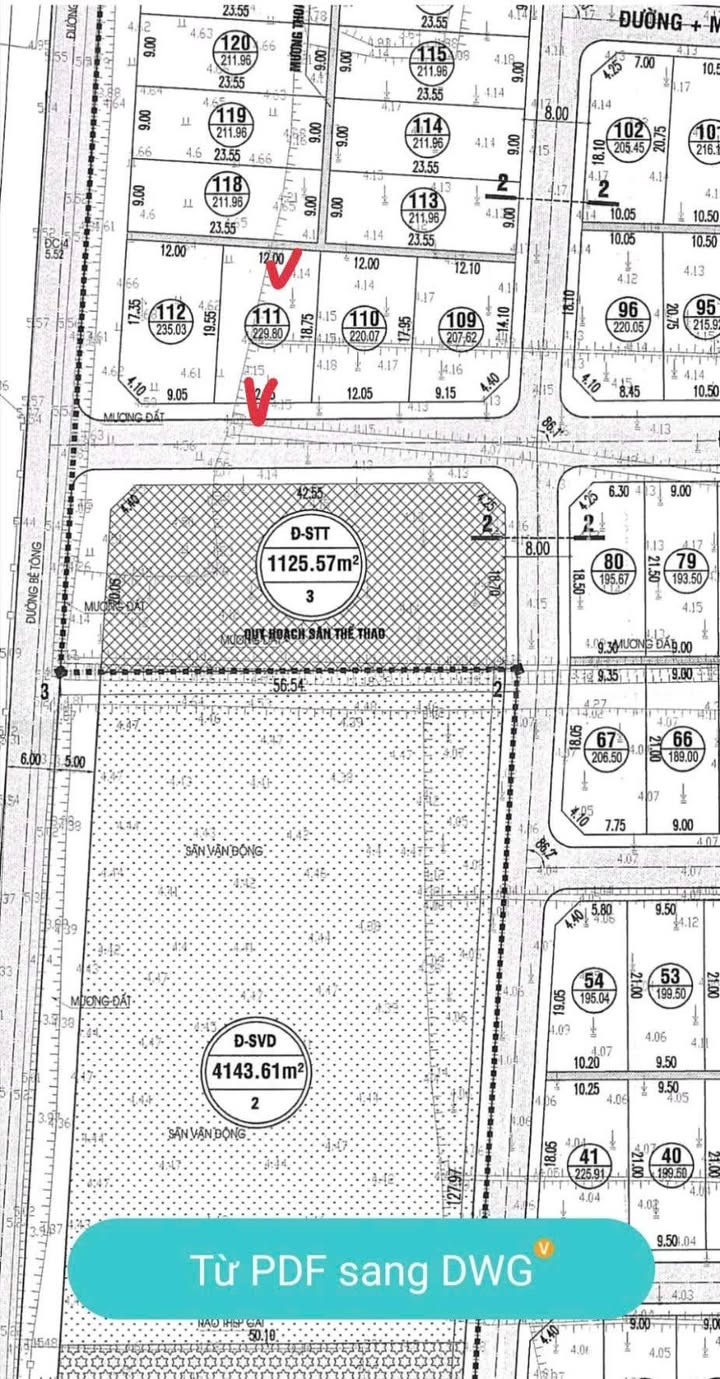 Đất nền Hưng Nguyên 229.8m² view sân bóng - Sổ đỏ chính chủ!