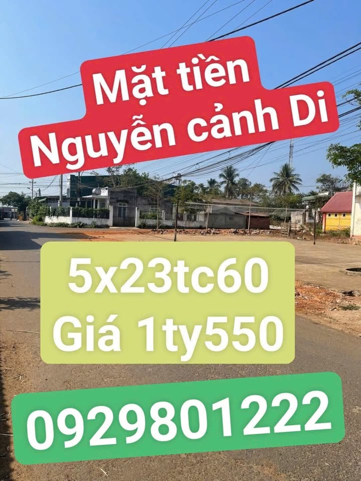 Mặt Tiền Kinh Doanh Nguyễn Cảnh Di, BMT - 115m² Giá Tốt