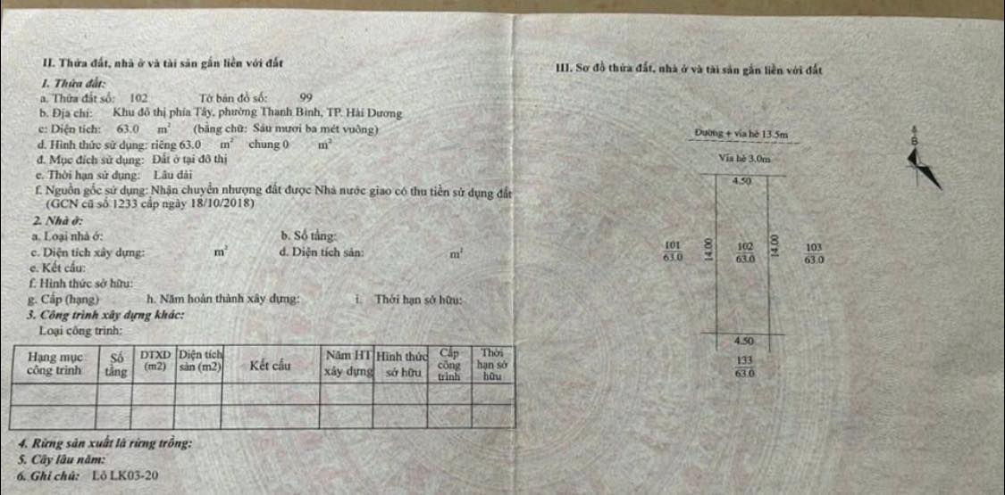 Nhà phố liên kế KDT Newland Việt Trì 63m² - Vị trí đẹp, giá 4 tỷ!