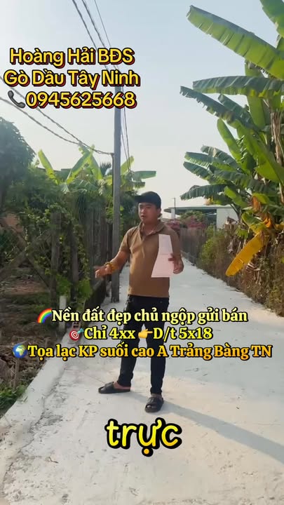 Đất nền sổ hồng 90m² - 4xx triệu, gần KCN Phước Đông, Tây Ninh