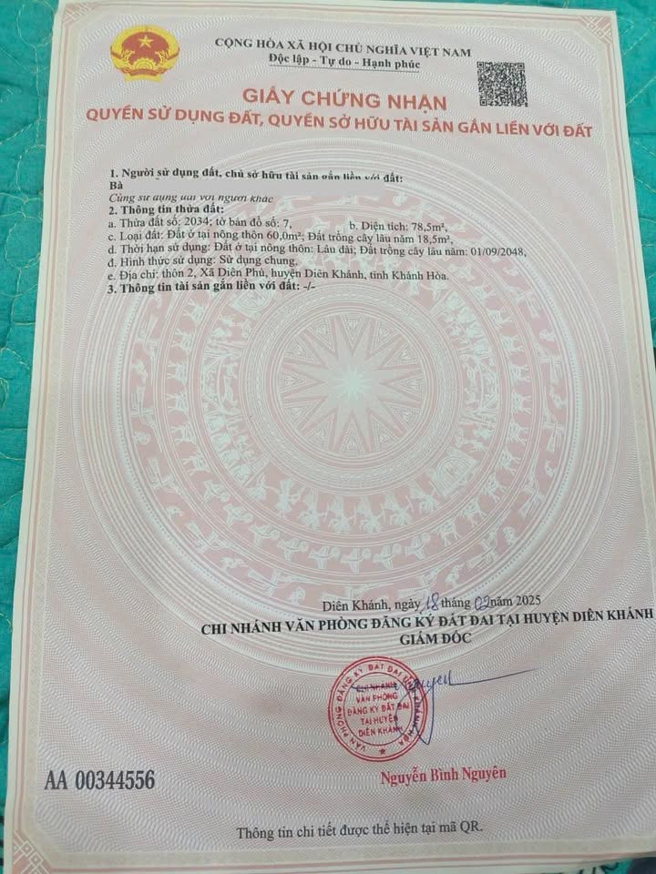 Đất Diên Phú, Khánh Hòa 78.5m² - Giá 850 Triệu, Sổ Đỏ Riêng, Xây Nhà Tự Do