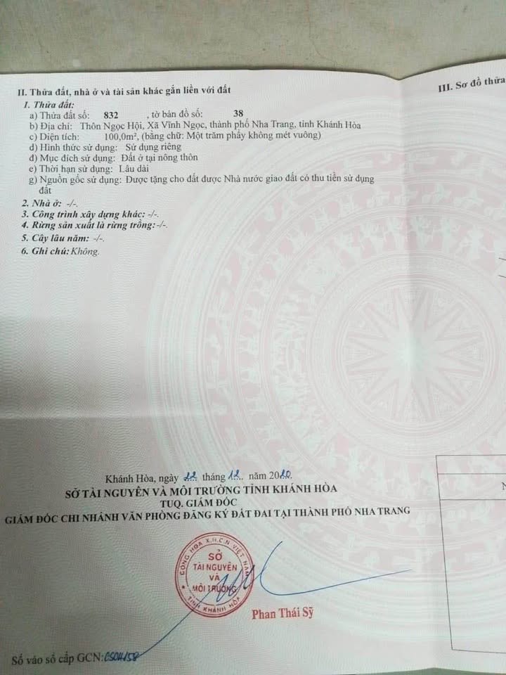 Đất nền Vĩnh Ngọc 100m² - Sổ hồng chính chủ, ô tô vào tận nơi!