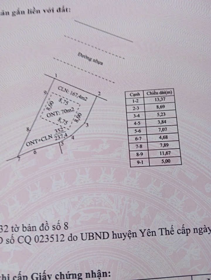 Đất nền KDC Đồng Lạc - Yên Thế: 600m² mặt tiền 7m, giá chỉ 5 triệu/m²