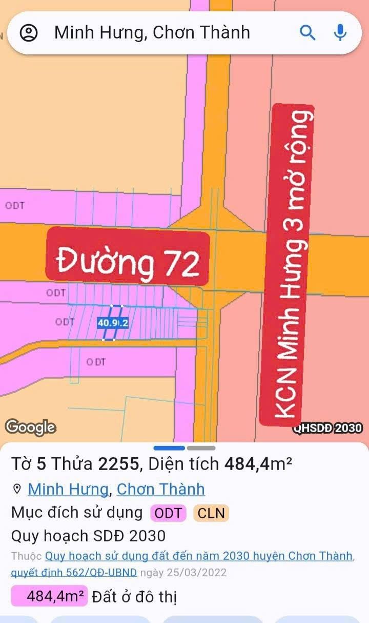 Đất Nền Chơn Thành 4800m² Giá 1 Tỷ - Sổ Đỏ Chính Chủ!