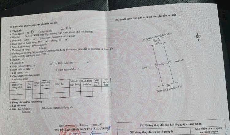 Bán Đất An Phú 1, Hải Dương 60m² - Hướng Bắc, Kinh Doanh Đắc Lợi