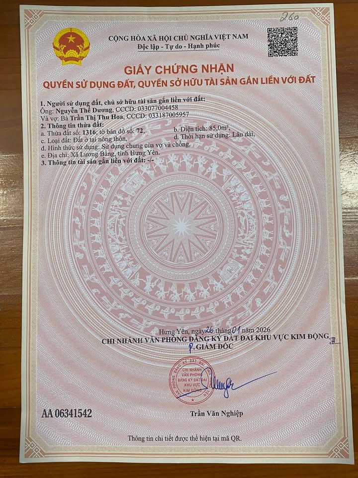 Đất nền Kim Động, Hưng Yên 85m² 2 tỷ - Tiềm năng tăng giá vượt trội!