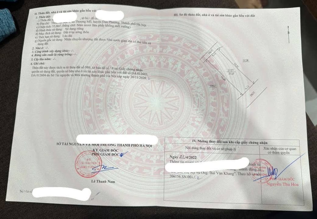 Đất nền Thượng Mỗ, Đan Phượng 55m² - Tiềm năng tăng giá vượt trội!