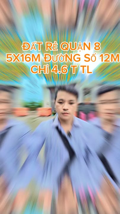 Bán Đất Quận 8 80m² - Mặt Tiền Đường 12m - Giá 4.6 Tỷ
