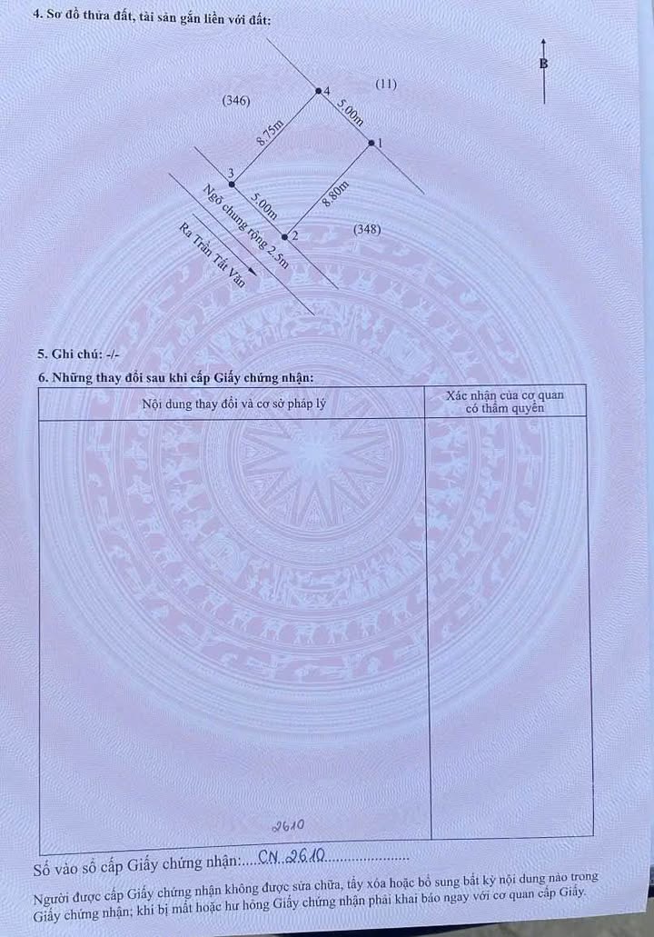 Đất nền Trần Tất Văn, Kiến An 44m² - Sổ đỏ chính chủ!