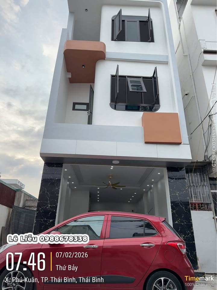 Nhà 3 Tầng Mặt Tiền 4.39m Đường Kỳ Đồng, Thái Bình - Kinh Doanh Đỉnh